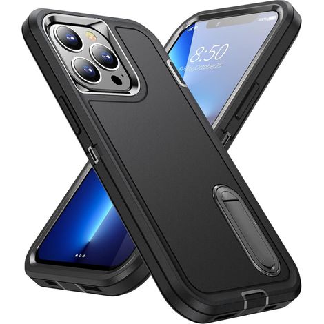 Questa custodia per telefono certificata antiurto e a prova di caduta è progettata specificamente per iPhone da 6,1 pollici, offrendo protezione completa, funzione di supporto e resistenza alla polver (1/2)