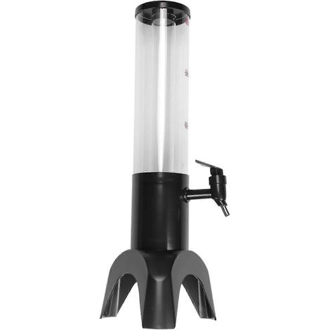 Tour de distribution de bière 1,5 L, facile à nettoyer, robinet intégré avec tube à glace et éclairage LED, toboggan transparent JN (1/3)