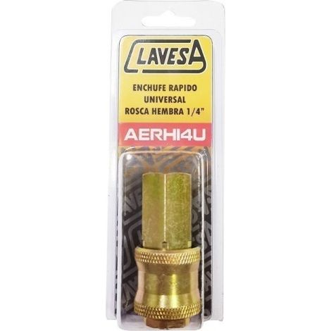 Enchufe Neumatico Rap 1/4'' Univ M.Garra Hemb Dor Aerh14Ub Claves