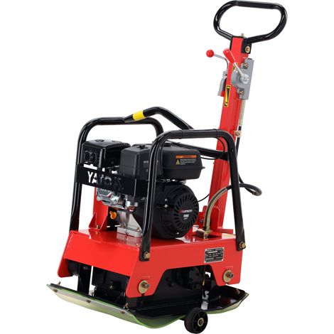 Reversible Rüttelplatte, Loncin 6,5PS, 28kN, 126kg 63x40cm, Gummimatte (1/5)