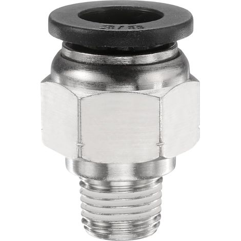 Connexion Pression Raccords 3/8" Tube DE x 1/8" NPT Noir (1/5)