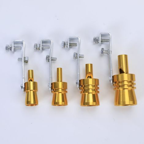 Voiture Turbo Sound d'échappement sifflet Pipe échappement Blow-Off Valve Simulator - Taille XL (couleur doré)