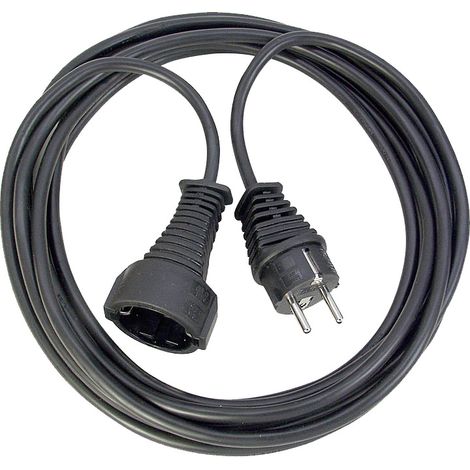 Câble d extension brennenstuhl noir 5 mètres plastique