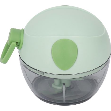 Hachoir à ail manuel multifonctionnel, mini hachoir à ail à ficelle, robot culinaire pour la maison, vert (1/5)
