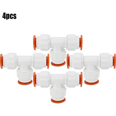 Raccord en T pour tuyau d'eau PPR, 20 mm vers double 20 mm. (1/5)