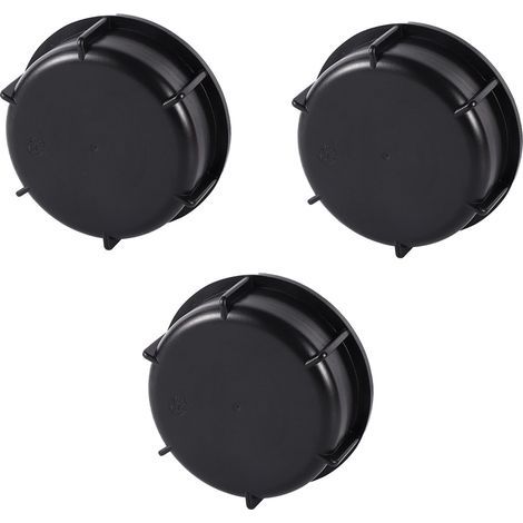 Lot de 3 S100x8 IBC Bouchon Cuve,Raccords Robinet Tuyau ,Raccord Cuve 1000 litres,pour Vanne Cuve 1000l,Reservoir eau de Pluie,Conteneur (1/4)