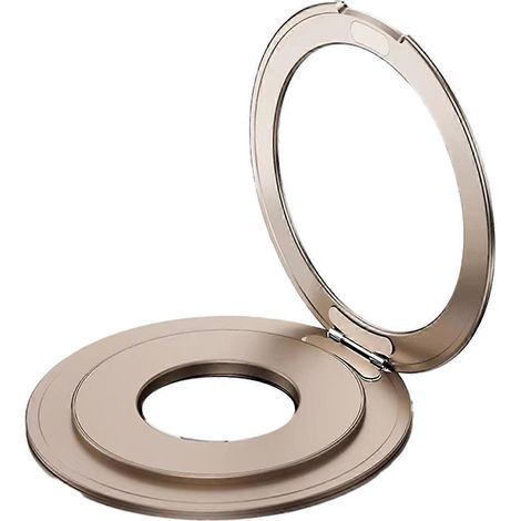 360° drehbarer magnetischer Handyhalter aus goldfarbenem Metall (1/5)