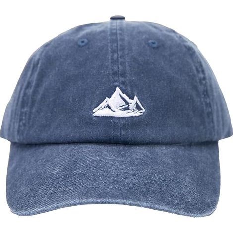 Casquette de baseball unisexe Dad Hat, style montagne, non structurée, en coton doux lavé (1/5)
