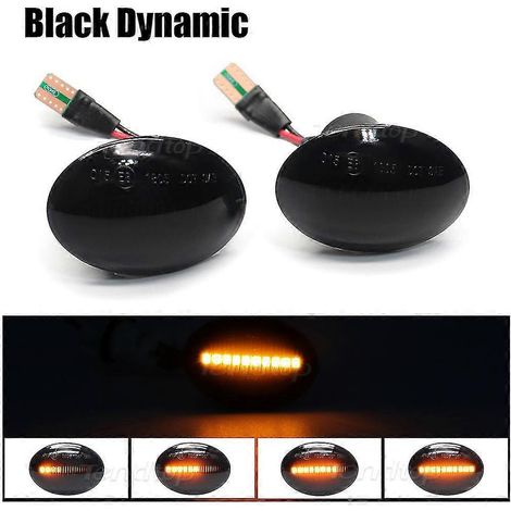 Clignotant dynamique à LED orange pour Fiat 500, 500c et 500l  feu de position latéral clignotant pour Abarth 500 (1/5)