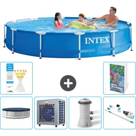 Intex Piscina con struttura Rotonda - 366x76 cm - 7-pezzi S139 (1/5)
