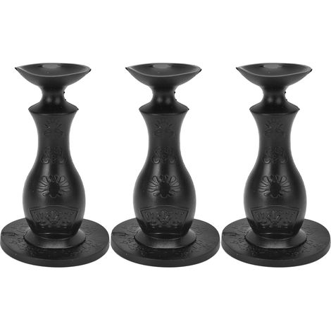 Lot de 3 butées de porte pour lave-linge à chargement frontal, en caoutchouc noir, pour usage familial. (1/5)