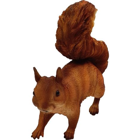 Figurendiscounter Eichhörnchen Dekofigur Braun 27x14x28cm Polyresin Wetterfest