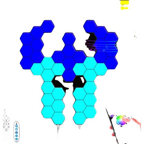 Luce notturna, cambio colore RGB, sincronizzazione con la musica, 40 pezzi (1/2)