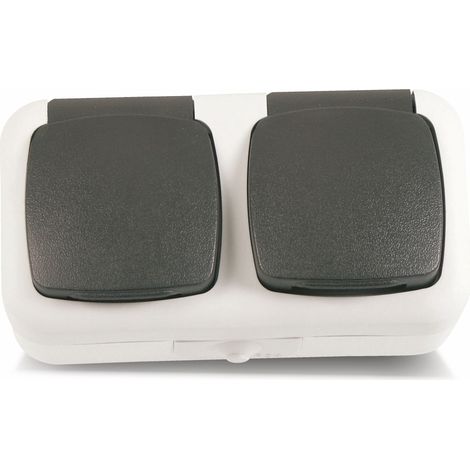Feuchtraum-Doppelsteckdose W11-B321