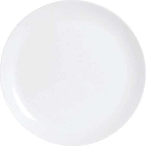 Assiette - 25 cm, Opale-Verre trempé, Blanc (1/2)