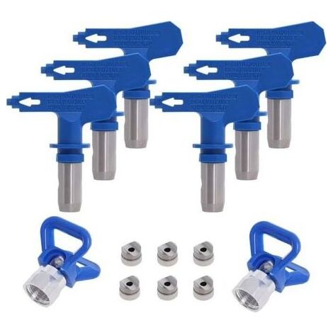 Buse Airless pulvérisation Réversible, 2X Buse siège Garde, Accessoires Buse Airless pour Pistolet à Peinture Haute Pression (Tapez 211, 315, 417, 517, 515, 523)..dyk.Trywise (1/4)