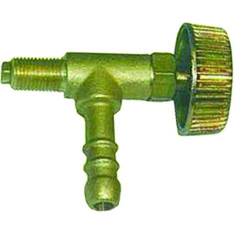 Rubinetto a spillo portagomma gas per fornelloni - portagomma entrata Ø mm.10 - uscita maschio 10x1 - 5 pz