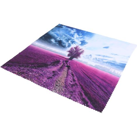 Nappe imprimée motif arbres herbes rouges, tissu rectangulaire 140x140cm, nappe de table, tapis de canapé, housse de meuble TV. (1/5)
