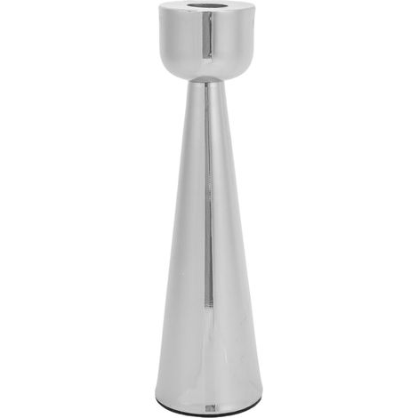 Support Bougie Métal Placé Vintage Décoratif Chandelier Pour Bougies Taper Silver-KZQ (1/5)