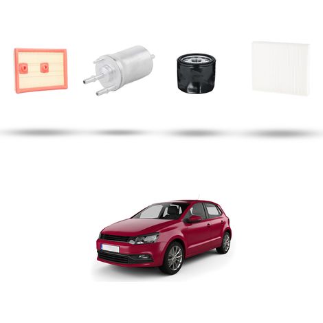 Kit tagliando 4 filtri compatibile con Vw POLO V (6R,6C) 1.4 TSI 110kw Dal 2014 (1/5)