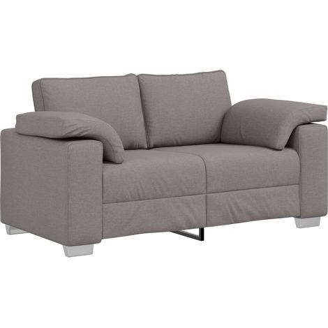 Canapé-Sofa Taupe 160 x 80 x 82 cm tissu (1/5)