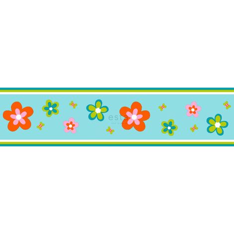 Frise papier peint fleurs - 13,25 cm x 5 m de ESTAhome (1/3)