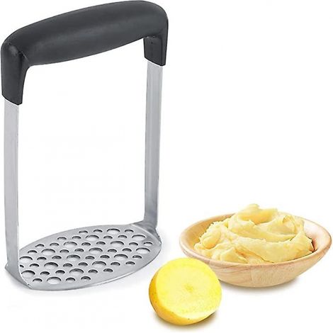 BEBUSINGOTO Presse-purée, presse-purée manuel Outil de cuisine portable en acier inoxydable Purée de boue Outils de cuisine pour légumes Haricots frits, aliments pour bébés, fruits, Ban (1/4)