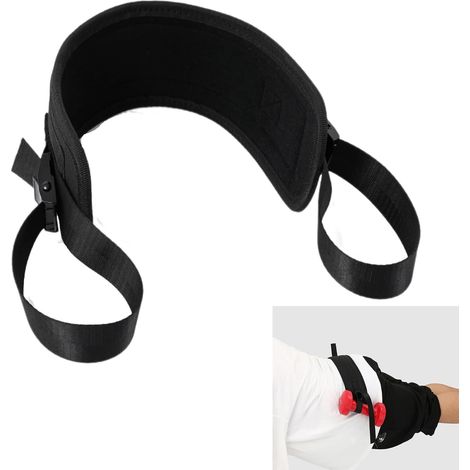 Cintura con pesi Hip Thrust, confezione singola, nera, cintura Pilates, Bridge Training, macchina per pressa manubri antiscivolo, glutei, per muscoli (1/5)