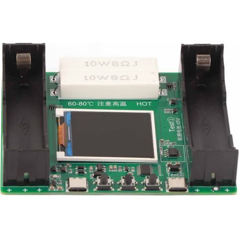 Batterie-Innenwiderstandstester, 1,77"-LCD-Bildschirm, einstellbare Modi, Kapazität: 18650, 5 V Gleichstrom