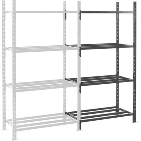 Rayonnage Fliplus - Kit suivant tubulaire peint 2000x1260x800mm 4 niv. (1/2)