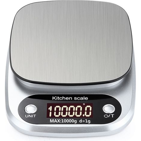 Tragbare digitale Mini-Küchenwaage, professionell elektronisch, präzise, 10 kg x 1 g (1/2)
