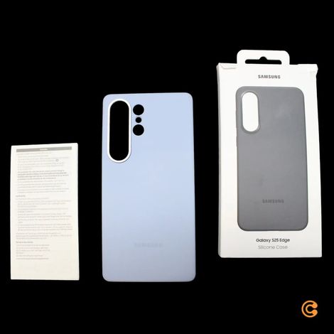 [NEUWERTIG] B-Ware Samsung Schutzhülle Hülle Case Samsung Galaxy S25 Edge Schwarz Silicone Schwarz (1/2)