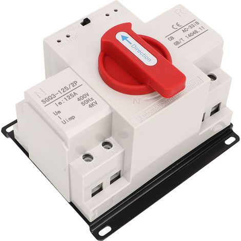 Interrupteur de Transfert Automatique 125A 400V pour Groupe Électrogène Industriel à Double Alimentation (1/5)