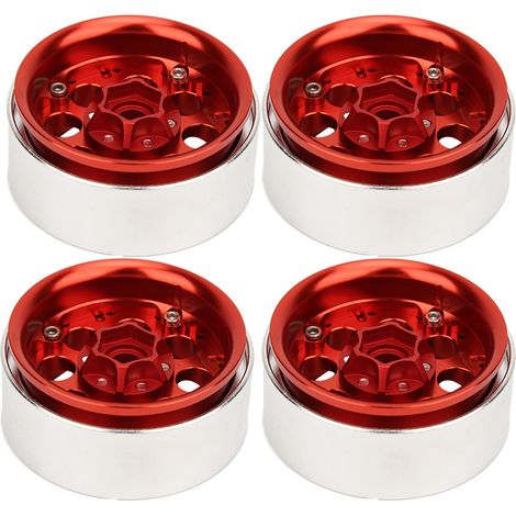 moyeux de roue en alliage d'aluminium de 1,9 pouce pour crawler RC 1:10, compatibles avec Axial SCX10 et SCX10 II (réf. 90046)