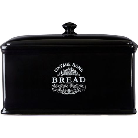 Premier Housewares Vintage Home Black Edition Bread Box (1/5)