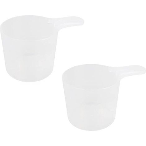 Ensemble de 2 tasses et cuillères doseuses, ustensiles pour nourrir les animaux domestiques, outil pour doser la nourriture des chiens (1/5)