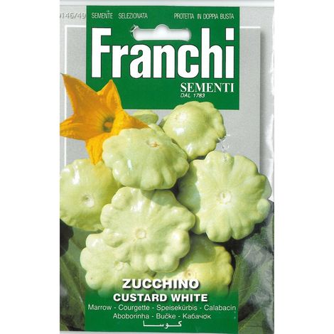 SEMI ZUCCHINO CUSTARD WHITE DOPPIA BUSTA FRANCHI SEMENTI