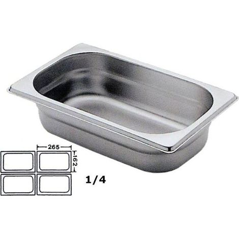 Bacinella gastronorm GN 1/4 professionale Pentole Agnelli cm 10