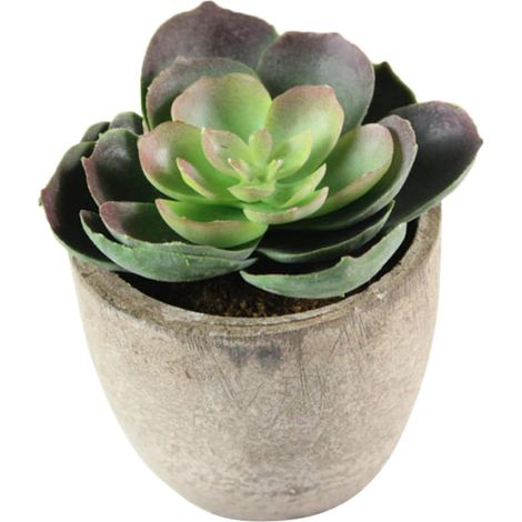 2pièces Lot de Plantes Succulentes Artificielles Pot Fausses Plantes Grasses Décoratives pour Intérieur (1/5)