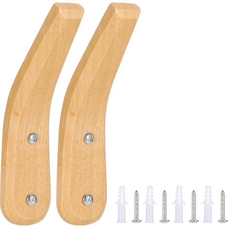 moderne Wandhaken aus Holz, Wandorganizer für Zuhause (1/5)