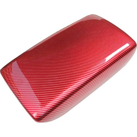 Pannello di rivestimento per bracciolo centrale del sedile interno in fibra di carbonio rossa per auto 11a generazione 2021-2023 (1/2)