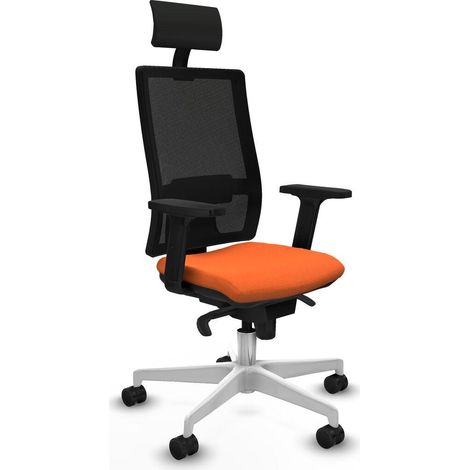 Piqueras y Crespo Chaise Ergonomique Orange Confort Bureau (1/3)