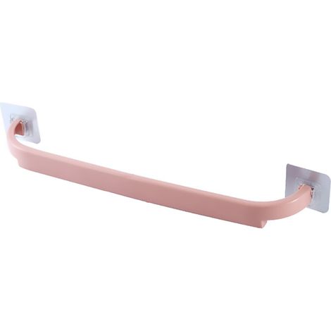 Rack De Rangement Autoadhésif - Barre Porte-Serviette Sans Perçage - Pour Salle De Bain Et Cuisine - 1 Pièce (1/5)