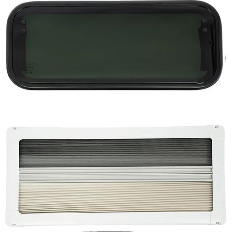 Fenêtre RV, Verre Trempé, Coins Arrondis, 700x300mm (1/2)