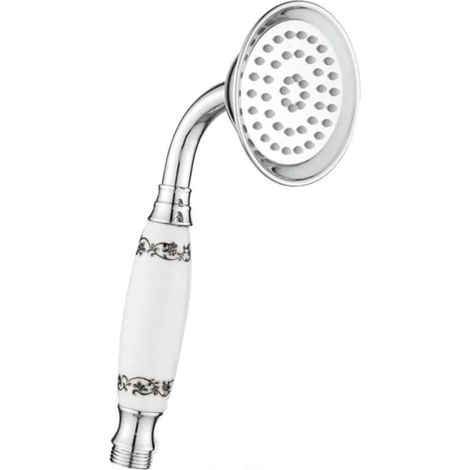 Douchette À Main - Poignée En Céramique - Raccord 1/2 Pouces - Compatible Avec Robinetterie Victorienne - Lot De 1 (1/5)