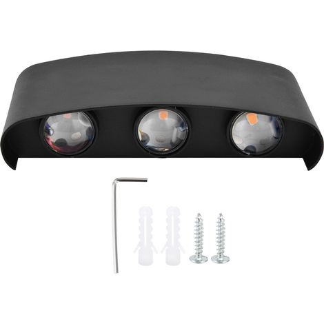 6W Warmweiße, wasserdichte LED-Wandleuchte für den Innen- und Außenbereich, stimmungsvolle Dekoration, 85-265V (1/5)