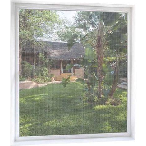Trade Shop - WEISSES POLYESTER-MOSKITONETZ FÜR TÜR UND FENSTER 150X200CM ANTI-MOSKITO-HAUS -