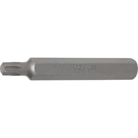 BGS Bit Länge 75 mm Antrieb Außensechskant 10 mm (3/8") T-Profil (für Torx) T40 - 4572 (1/5)