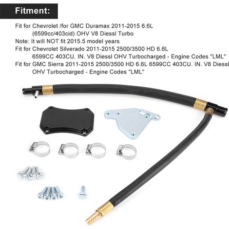 Ventilkühler-Ausbausatz für GMC Chevy 6.6L Duramax LML Diesel (2011-2015) (1/5)