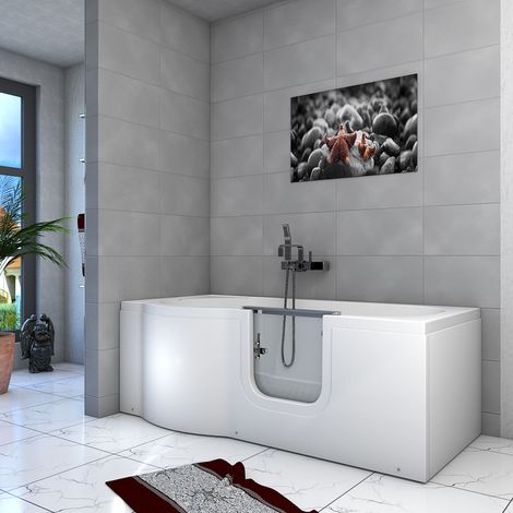 Seniorenwanne mit Tür S12-R Badewanne 85x170cm ohne Armatur (1/5)